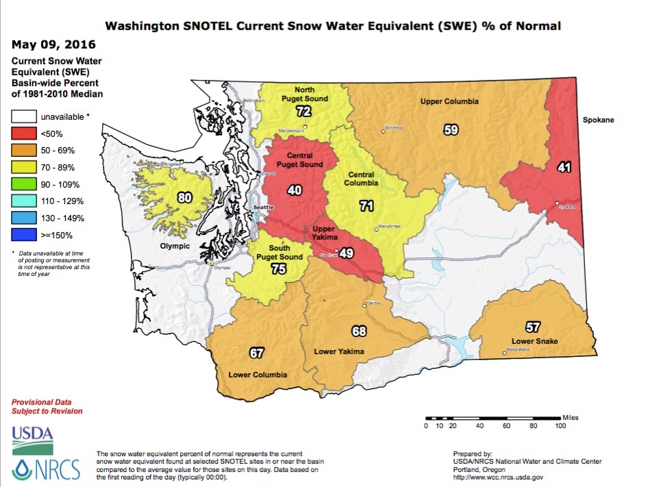 Pacific Northwest Snowpack Melting at Record Pace - THE OUTDOOR SOCIETY